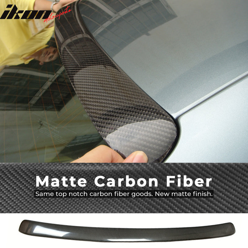 2009-2016 Audi A4 B8 A Style Rear Roof Spoiler Wing Carbon Fiber