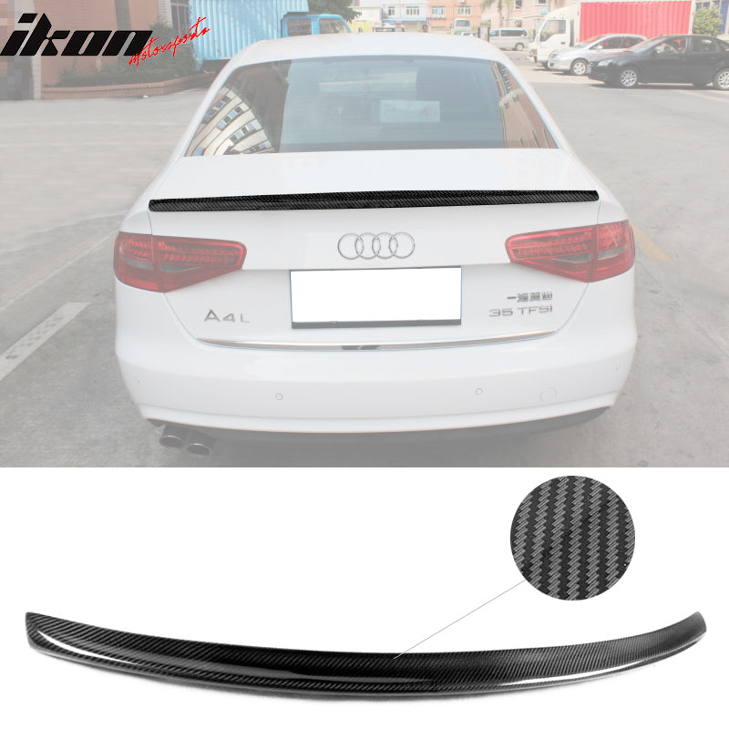 2009-2016 Audi A4 B8 OE Style Trunk Spoiler Wing Carbon Fiber