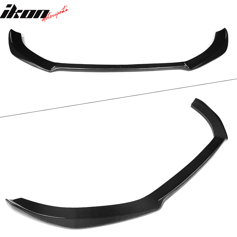 2009-2012 Audi A4 B8 STK Style Front Bumper Lip Carbon Fiber