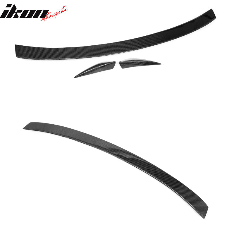 2009-2016 Audi A4 B8 ABT Style Trunk Spoiler Wing Carbon Fiber
