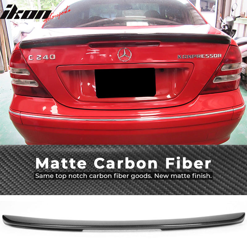 2001-2007 Benz C-Class W203 AMG Style Trunk Spoiler Carbon Fiber