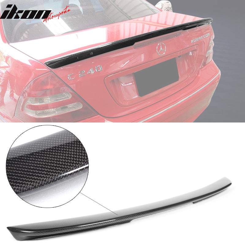 2001-2007 Benz C-Class W203 AMG Style Trunk Spoiler Carbon Fiber