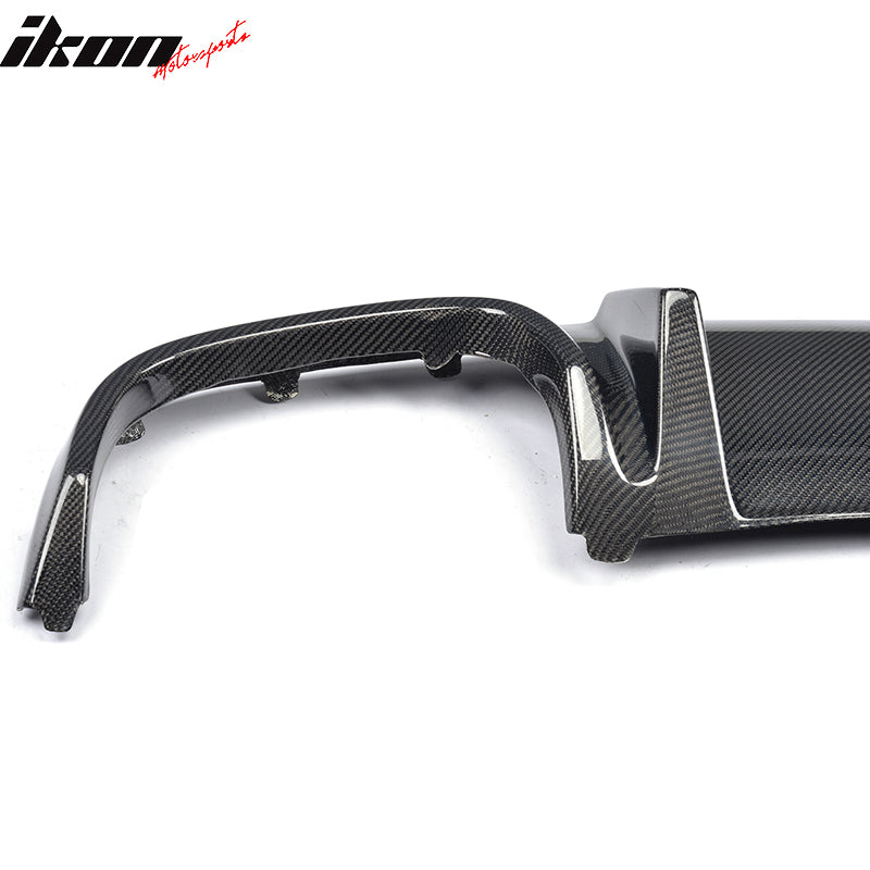 2008-2011 Benz C Class W204 C63 TMS Style Rear Diffuser Carbon Fiber