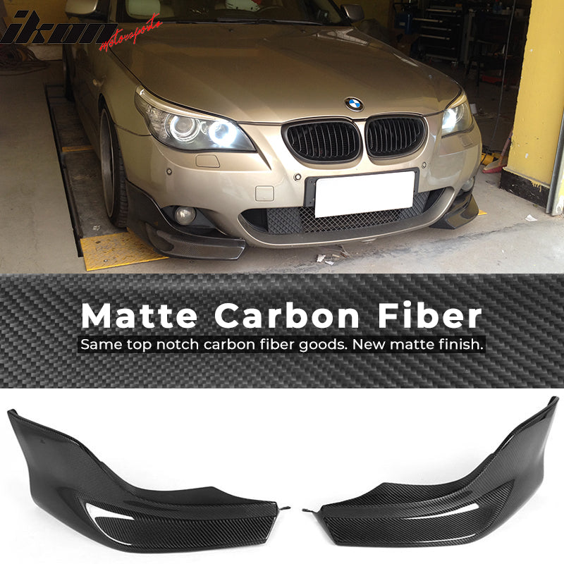 2004-2010 BMW 5 Series E60 M Sport 3D Front Bumper Lip Carbon Fiber