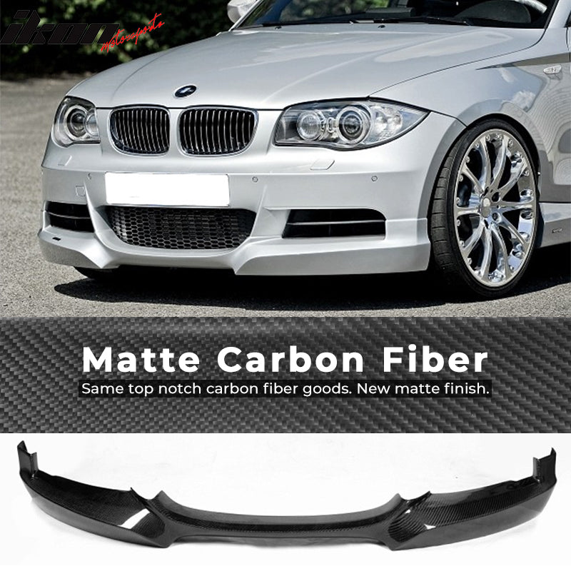 2007-2013 BMW 1 Series E82 M Sport HT Front Bumper Lip Carbon Fiber