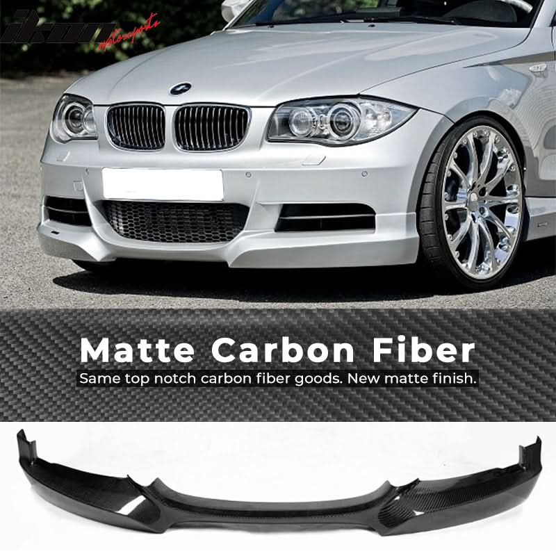 2007-2013 BMW 1 Series E82 M Sport HT Front Bumper Lip Carbon Fiber