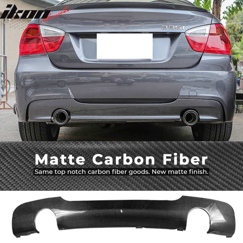 2006-2011 BMW 3 Series E90 MP Style Rear Bumper Diffuser Carbon Fiber