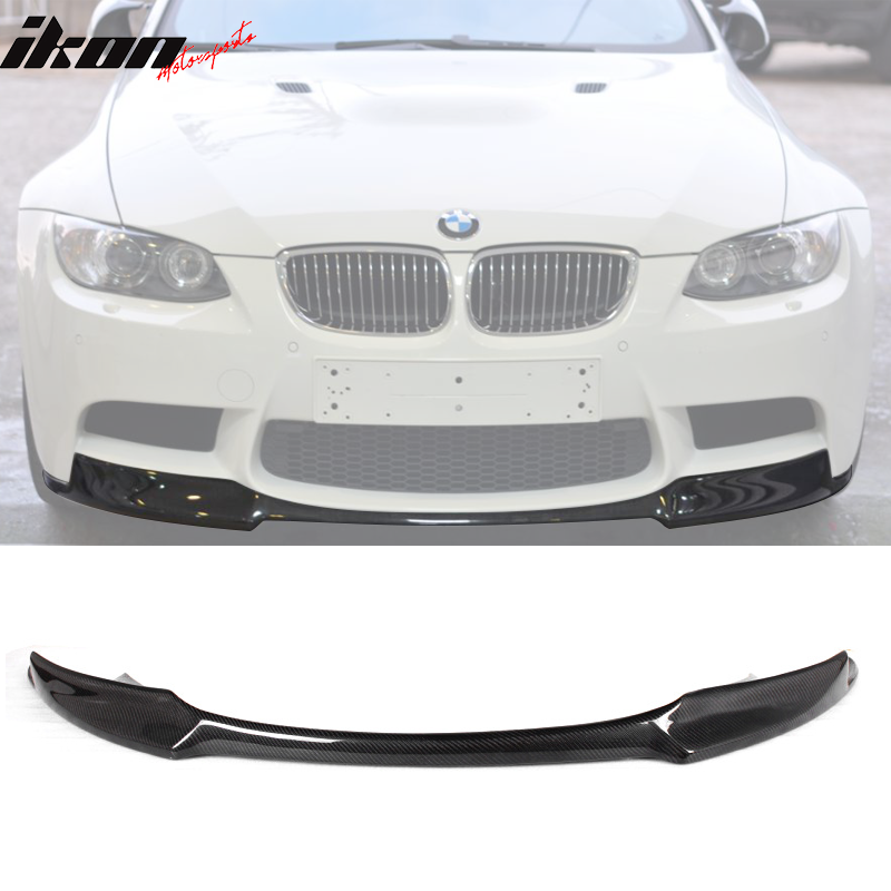 2008-2014 BMW E92 M3 3 Series V Style Front Bumper Lip Carbon Fiber