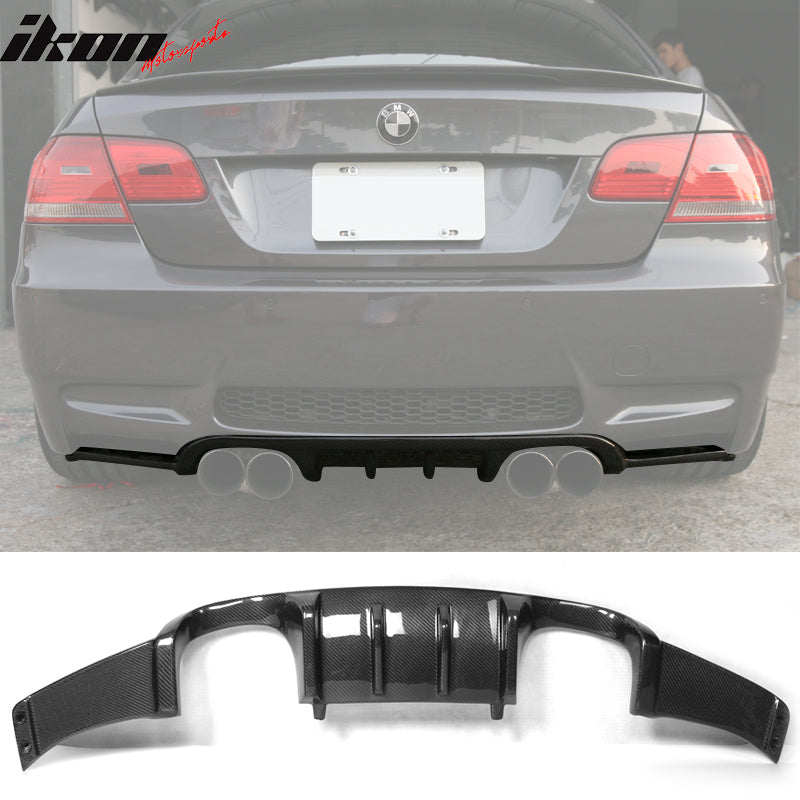 2008-2013 BMW E92 E93 M3 HM Style Rear Bumper Diffuser Carbon Fiber