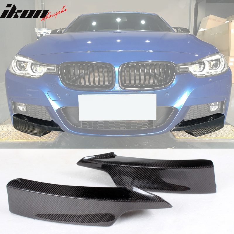 2012-2017 BMW 3 Series F30 MP Style Front Bumper Lip Carbon Fiber