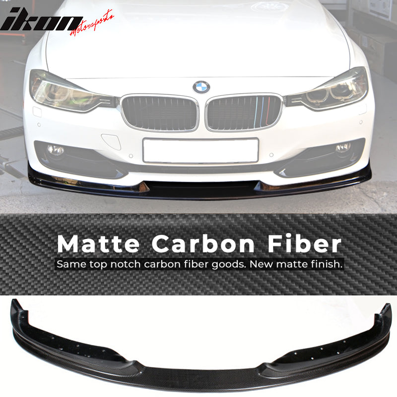 2012-2015 BMW F30 Standard H Style Front Bumper Lip Carbon Fiber