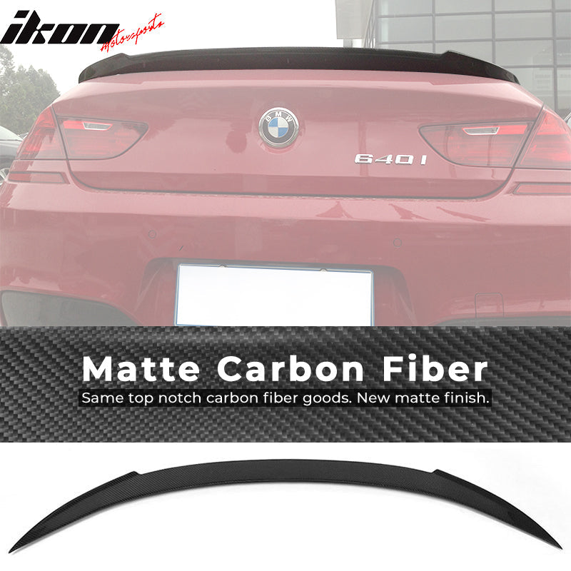2012-2019 BMW 6 Series F06 M6 Gran V Style Trunk Spoiler Carbon Fiber