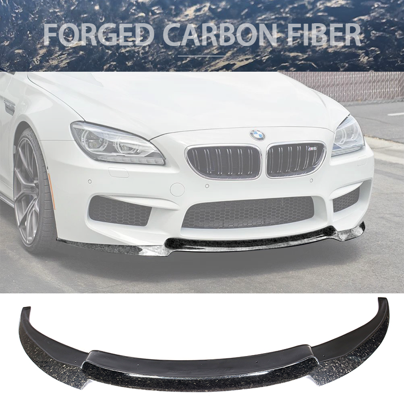 2012-2017 BMW F06 M6 V Style Front Bumper Lip Forged Carbon Fiber