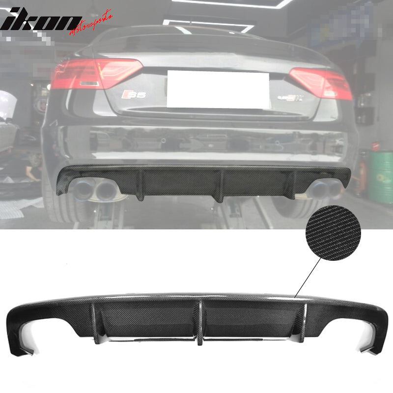 2013-2017 Audi S5 B8.5 OE Style Rear Bumper Diffuser Carbon Fiber FRP