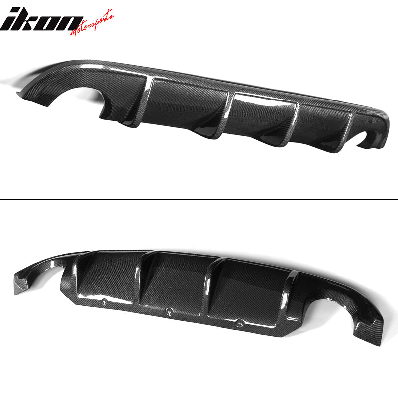2014-2017 Infiniti Q50 V37 S Style Rear Bumper Diffuser Carbon Fiber