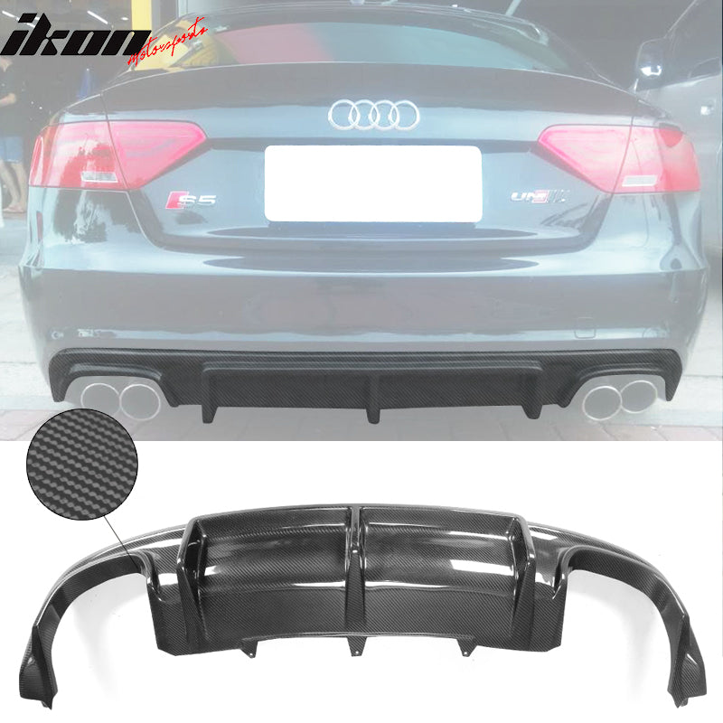 2012-2017 Audi A5 S5 OE Style Rear Bumper Lip Diffuser Carbon Fiber