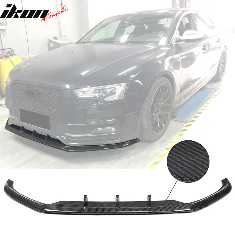 2013-2016 Audi S5 8V Coupe JC Style Front Bumper Lip Kit Carbon Fiber