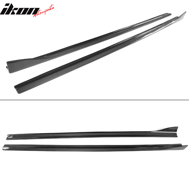 2014-2017 Audi A3 S Line S3 JC Style Side Skirts Panels Carbon Fiber