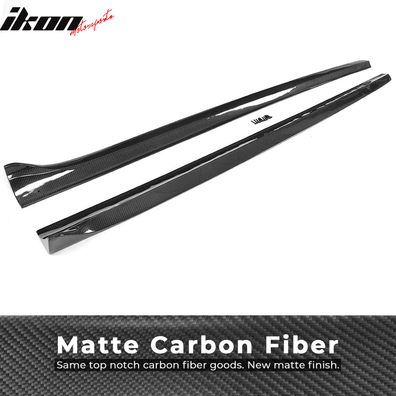 2008-2016 Audi A5 Quattro S5 2Dr JC Style 2PC Side Skirts Carbon Fiber
