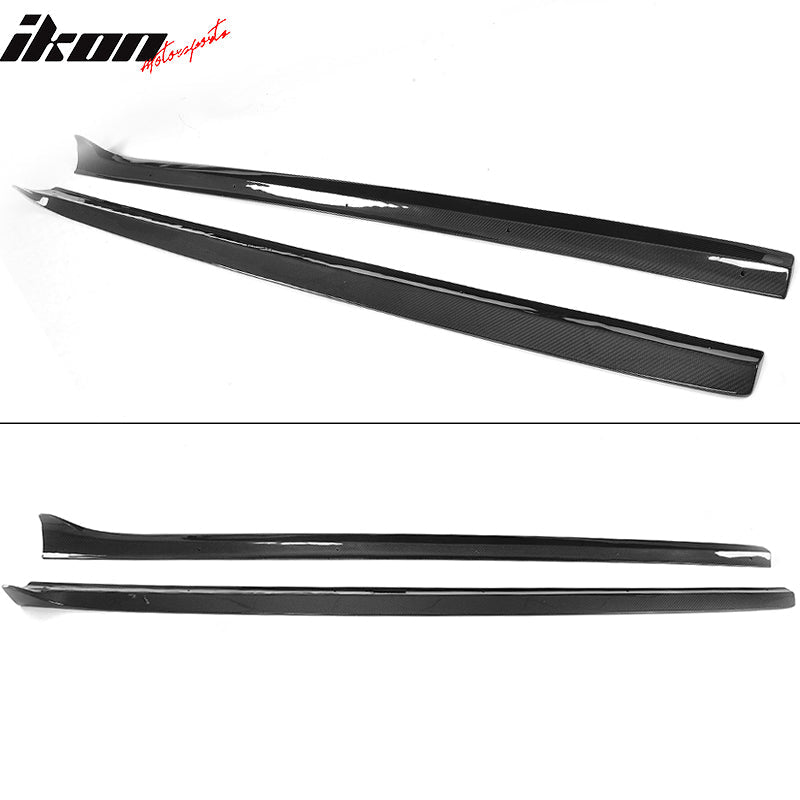 2008-2016 Audi A5 Quattro S5 2Dr JC Style 2PC Side Skirts Carbon Fiber