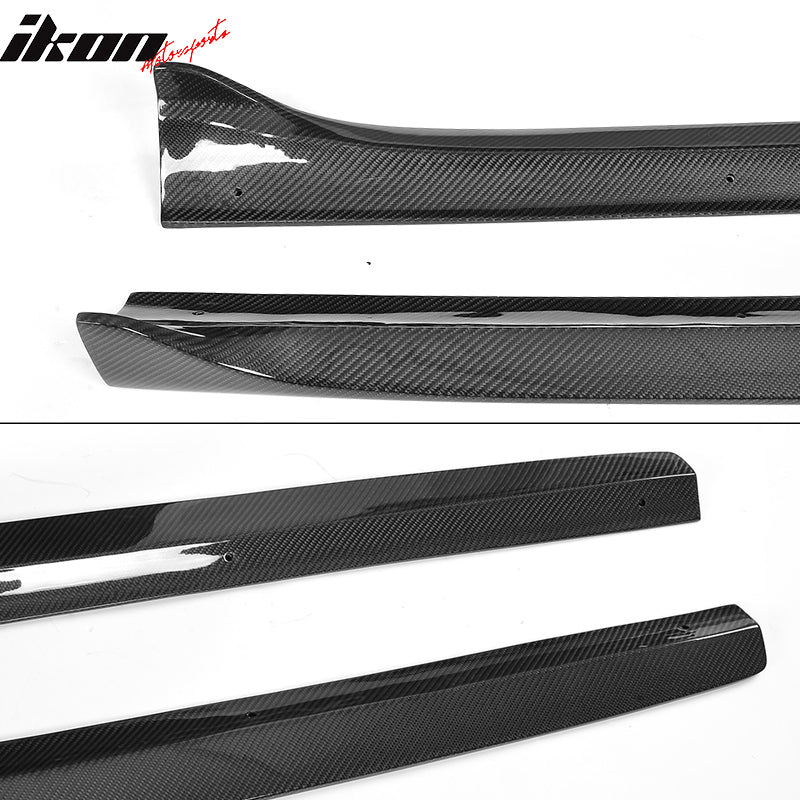 2008-2016 Audi A5 Quattro S5 2Dr JC Style 2PC Side Skirts Carbon Fiber
