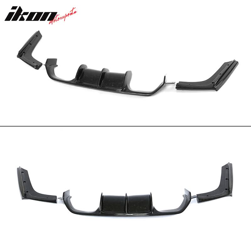 2015-2020 BMW M3 F80 M4 F82 V Rear Bumper Diffuser Forged Carbon Fiber