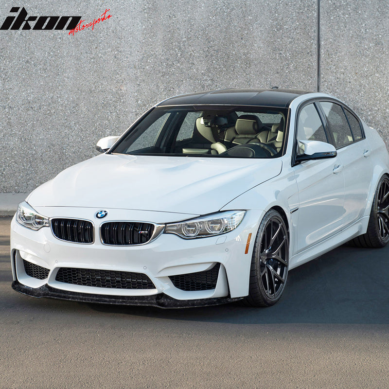 2015-2020 BMW M3 F80 M4 F82 F83 V Front Bumper Lip Forged Carbon Fiber