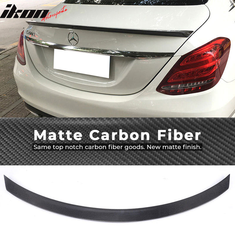2015-2021 Benz W205 C Class ML Style Rear Trunk Spoiler Carbon Fiber
