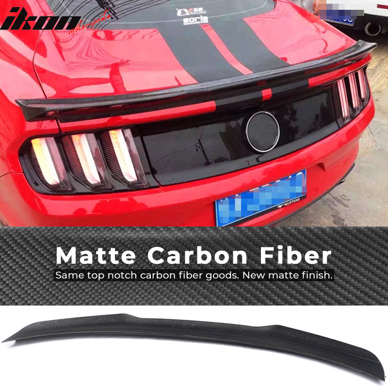2015-2023 Ford Mustang S550 JC Style Rear Trunk Spoiler Carbon Fiber