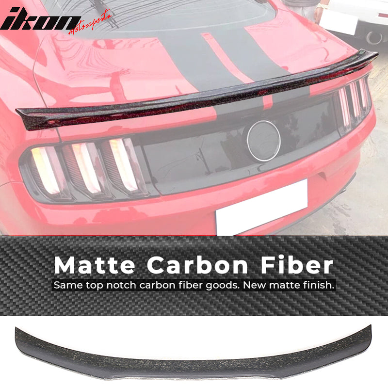2015-2023 Ford Mustang S550 JC Style Trunk Spoiler Forged Carbon Fiber