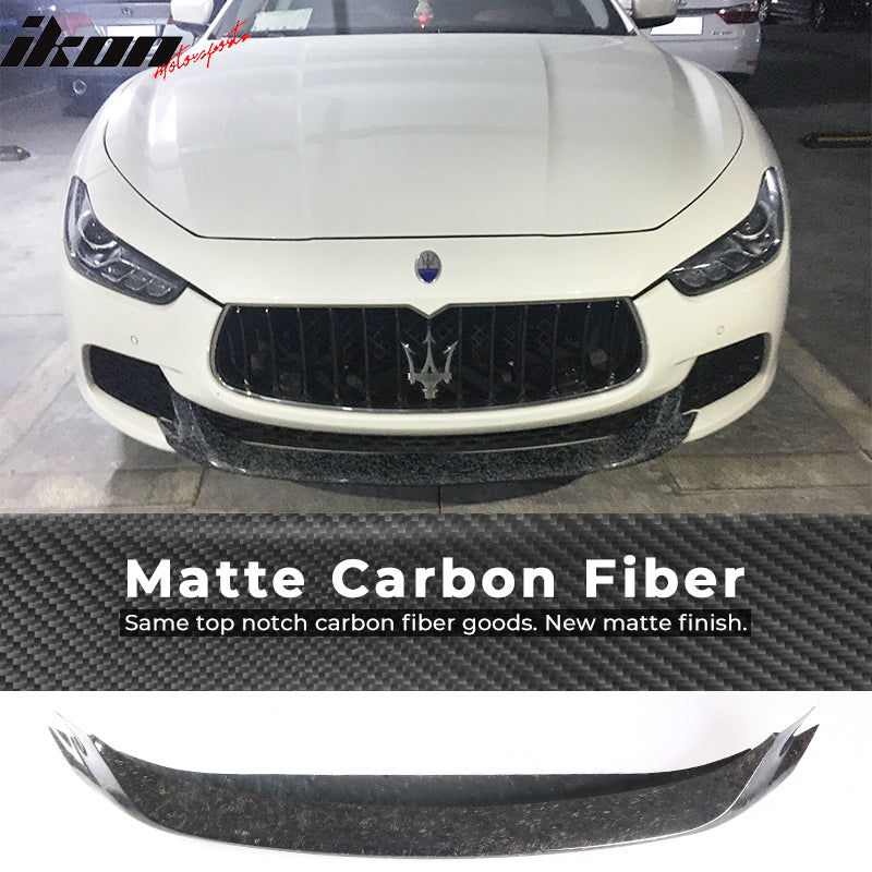 2014-2017 Maserati Ghibli M156 JC Front Bumper Lip Forged Carbon Fiber