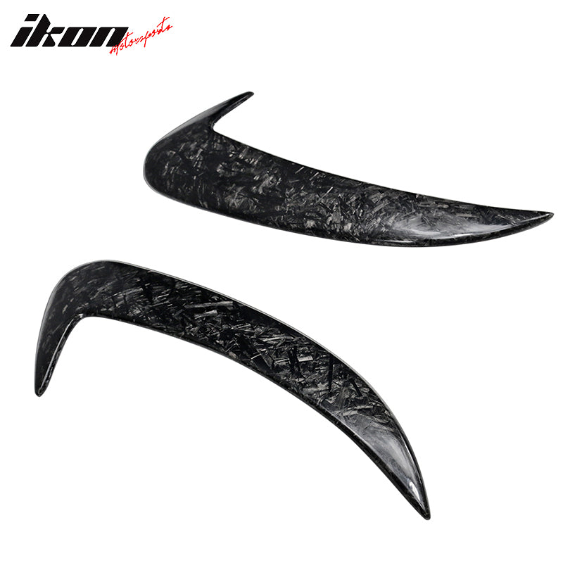 2015-2018 Benz W205 C Class JC Rear Bumper Vents Forged Carbon Fiber