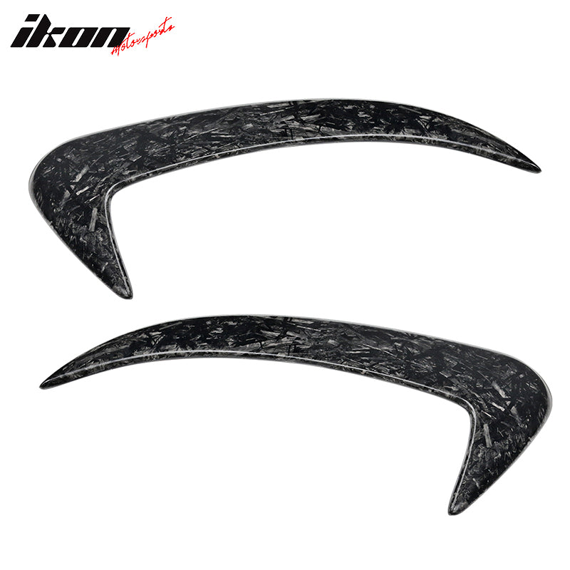 2015-2018 Benz W205 C Class JC Rear Bumper Vents Forged Carbon Fiber