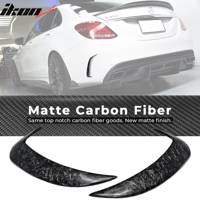 2015-2018 Benz W205 C Class JC Rear Bumper Vents Forged Carbon Fiber