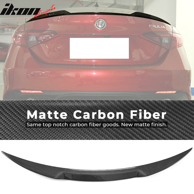 2015-2018 Alfa Romeo Giulia OE Style Rear Trunk Spoiler Carbon Fiber
