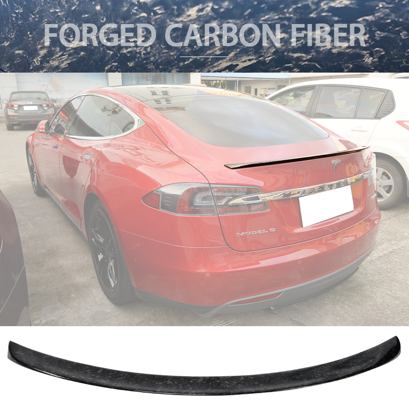 2012-2025 Tesla Model S OE Style Rear Trunk Spoiler Carbon Fiber FRP