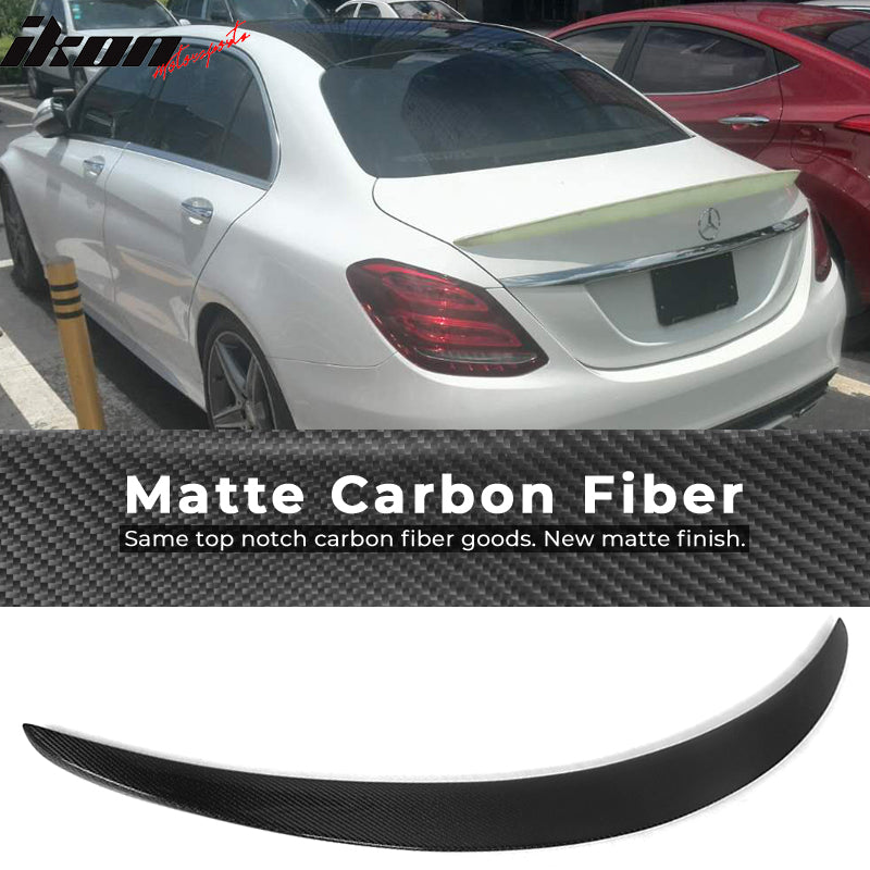 2015-2021 Benz C Class W205 Sedan OE Style Trunk Spoiler Carbon Fiber