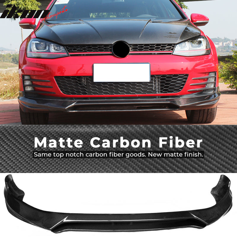 2014-2018 Volkswagen GTI MK7 RG Style Front Bumper Lip Carbon Fiber