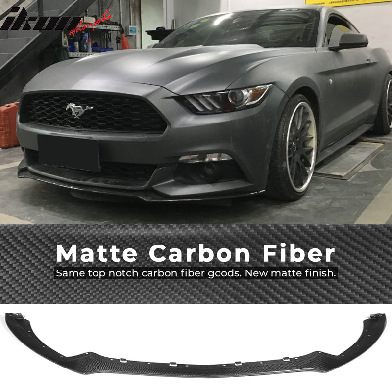 2015-2017 Ford Mustang Coupe OE Style Front Bumper Lip Carbon Fiber