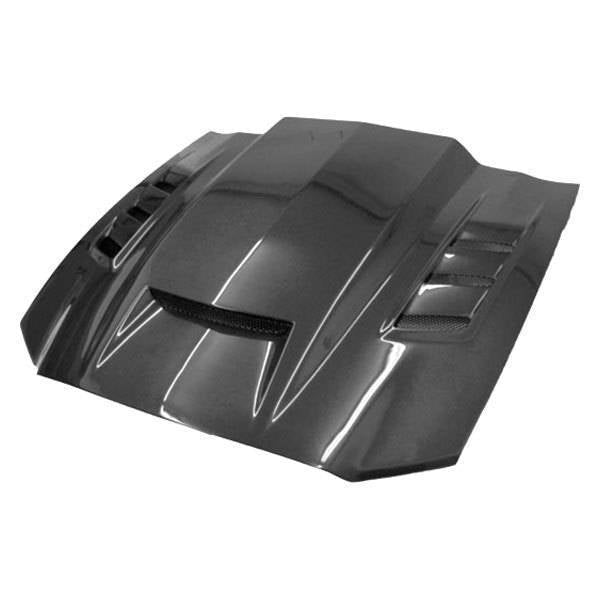 2013-2014 Ford Mustang 2 doors TERMINATOR Style Carbon Fiber Black Hood