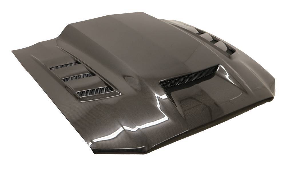 2013-2014 Ford Mustang 2 doors TERMINATOR Style Carbon Fiber Black Hood