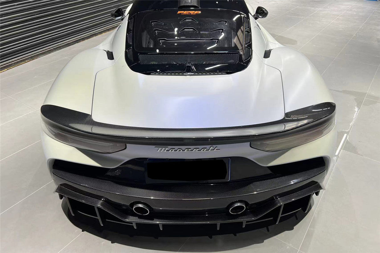 2020-UP Maserati MC20 MCPura SVD Style Dry Carbon Fiber Trunk Spoiler Wing