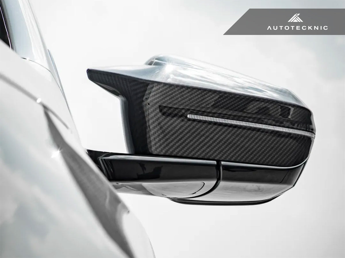 AutoTecknic M-Inspired Dry Carbon Mirror Cap Set - G60 5-Series | G70 7-Series
