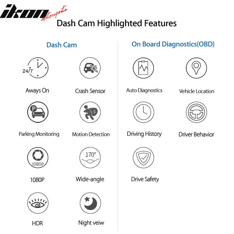 DashPal - Dash Cam & On-Board Diagnostics (OBD) Protect Car & Driver