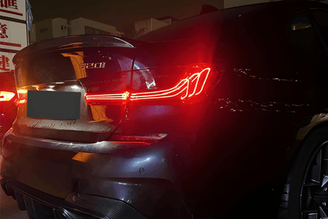BMW 3 Series G20 G28 Red and Smoked CSL Style Laser Tail Lights (2019-2024) - K2 Industries