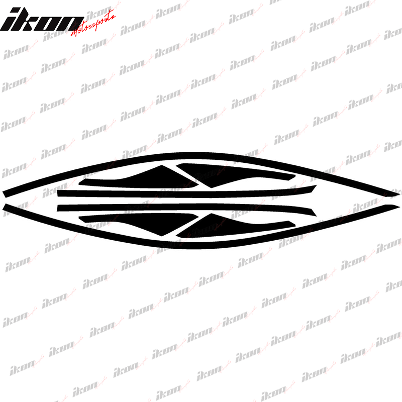 2017-2020 Honda Civic Gloss Black Window Trim Chrome Delete Vinyl Kit