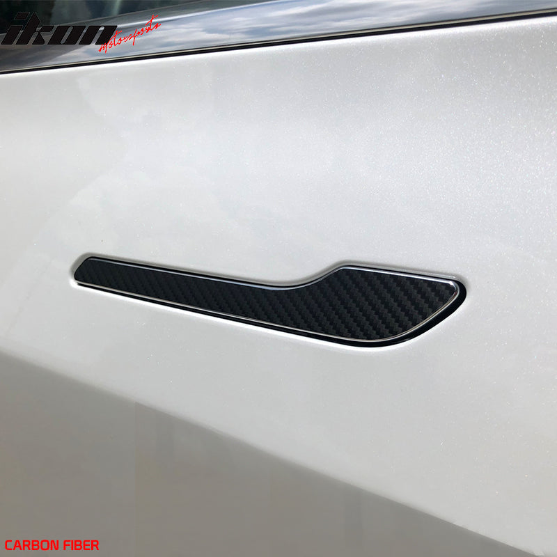 2017-2023 Tesla 3 Door Handle Chrome Delete Vinyl Overlay