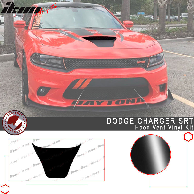 2015-2023 Dodge Charger SRT Matte Black Hood Intake Decal