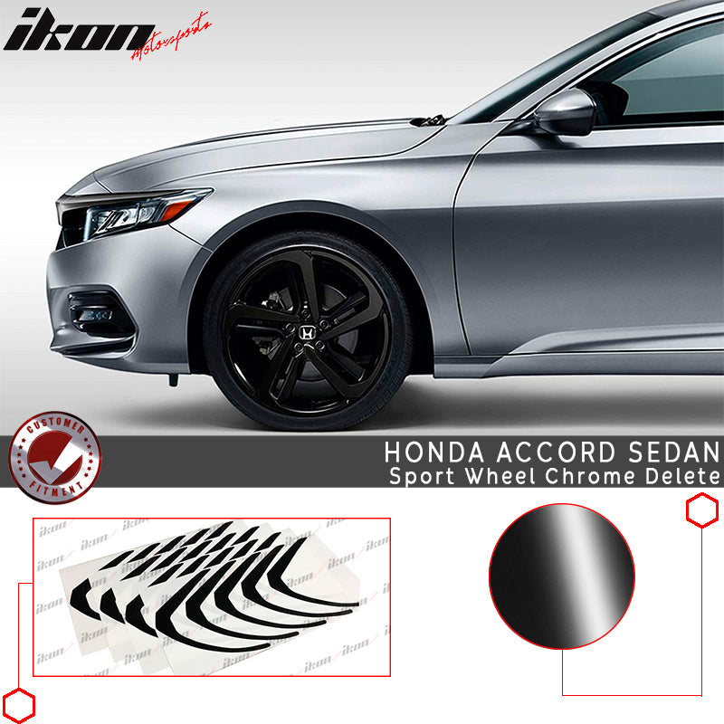 2018-2022 Honda Accord Sport Wheel Chrome Delete Vinyl Kit