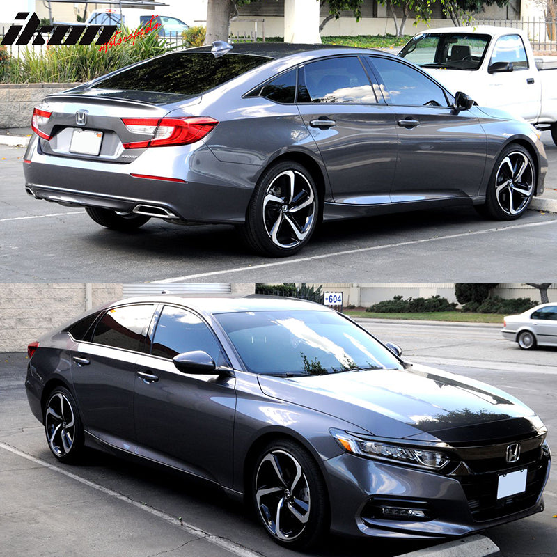 2018-2022 Honda Accord Matte Black Window Trim Chrome Delete Vinyl Kit